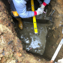 Construction d'un Mur de Soutènement en Blocs de Béton pour un Terrain en Pente Le Pontet